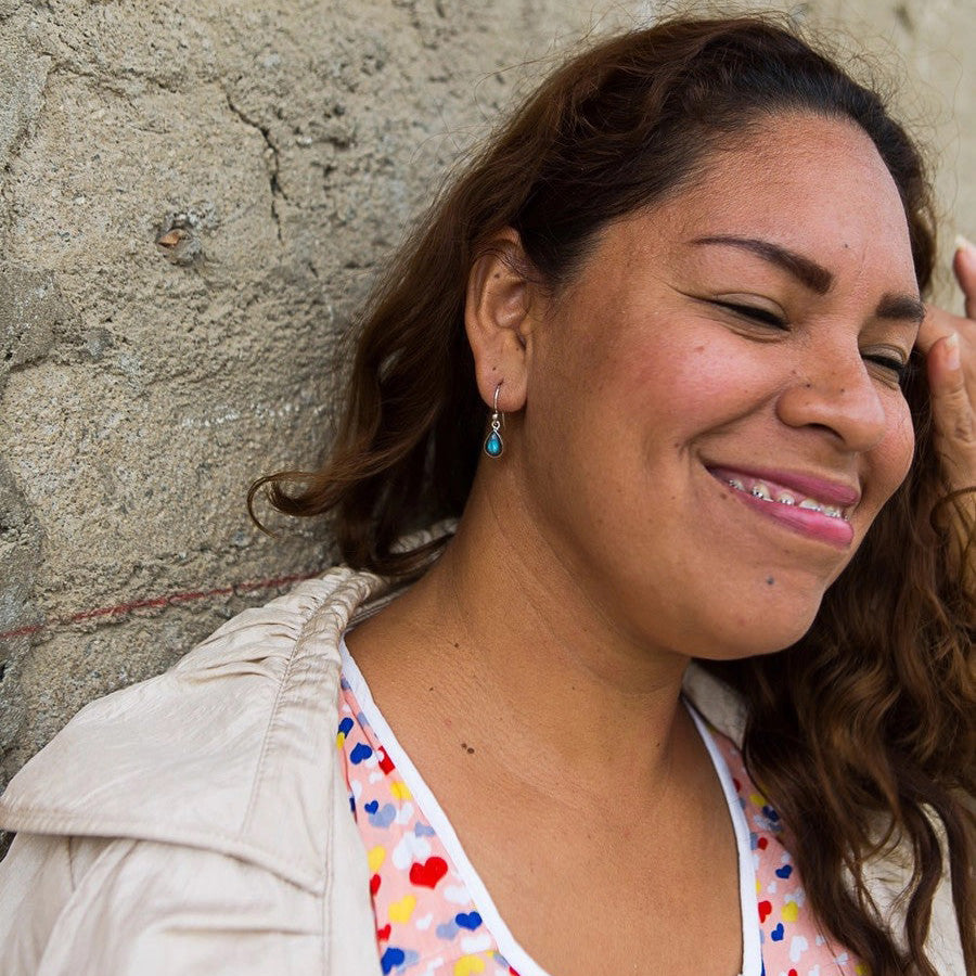 Labradorite Dewdrop Dangle Earrings