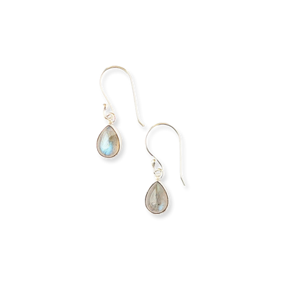 Labradorite Dewdrop Dangle Earrings