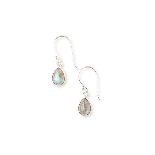 Labradorite Dewdrop Dangle Earrings