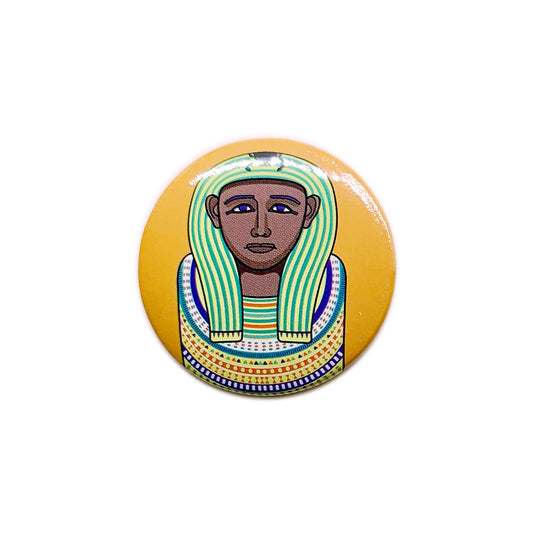 Art Button: Ägyptischer Sarkophagdeckel