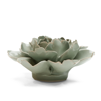 Ceramic Wallflower Pistachio Green Rose