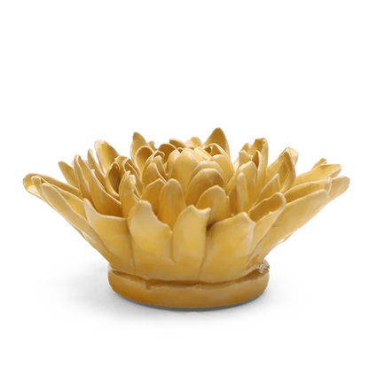 Ceramic Wallflower Buttercup Yellow Chrysanthemum