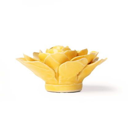 Ceramic Wallflower Burnt Yellow Begonia