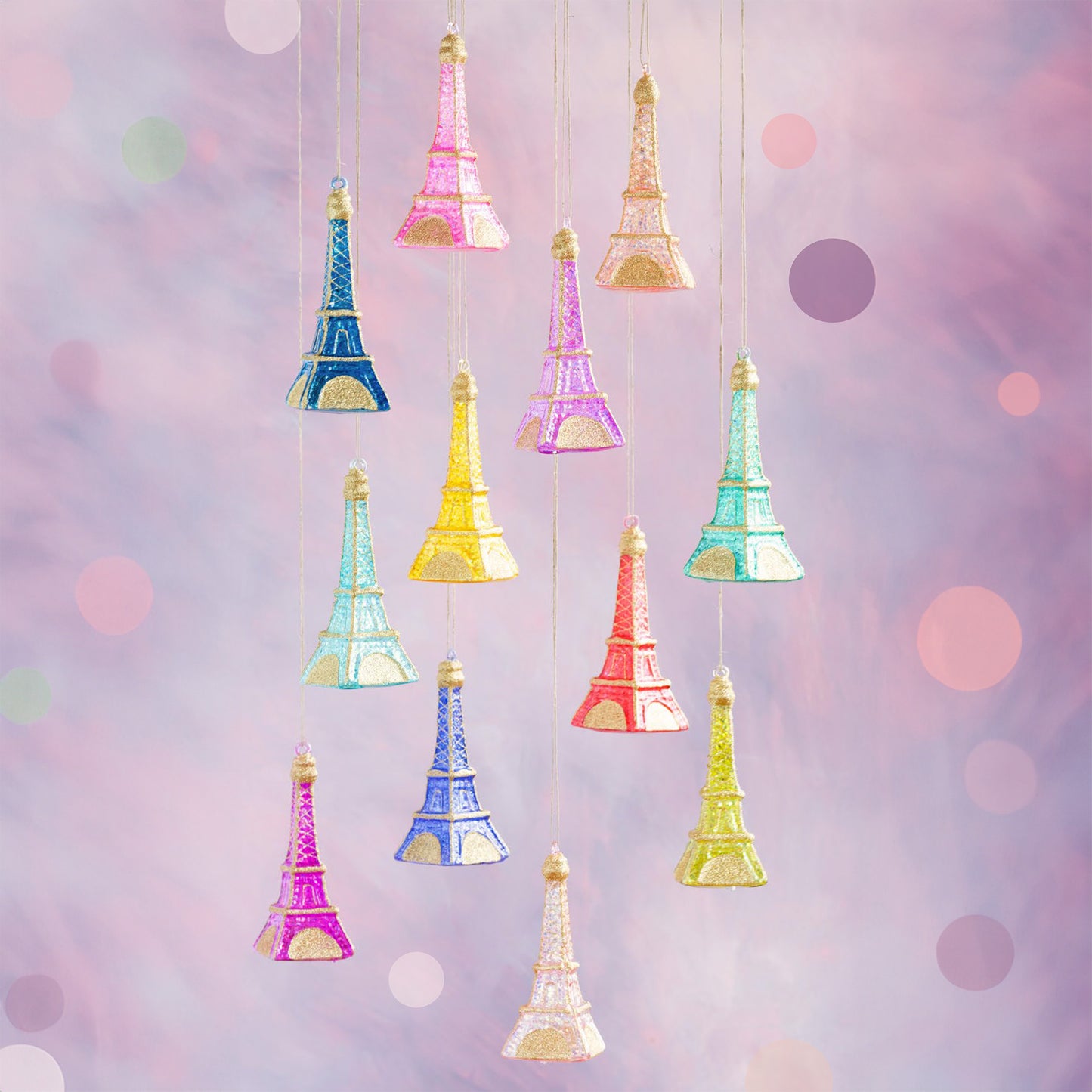 Rainbow Eiffel Tower Ornaments - Chrysler Museum Shop