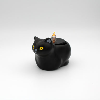 Black Cat Tea Light Candle Holder - Chrysler Museum Shop