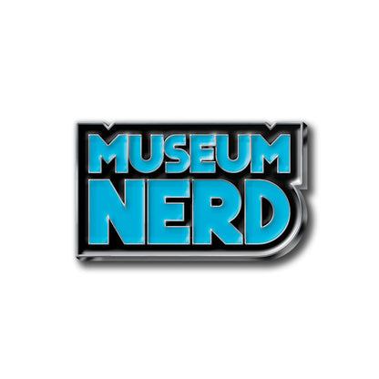 Museum Nerd Enamel Pin (Blue)