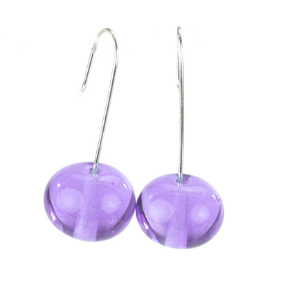 Bubble Bead Earrings: Color Changing Purple/Light Blue - Chrysler Museum Shop