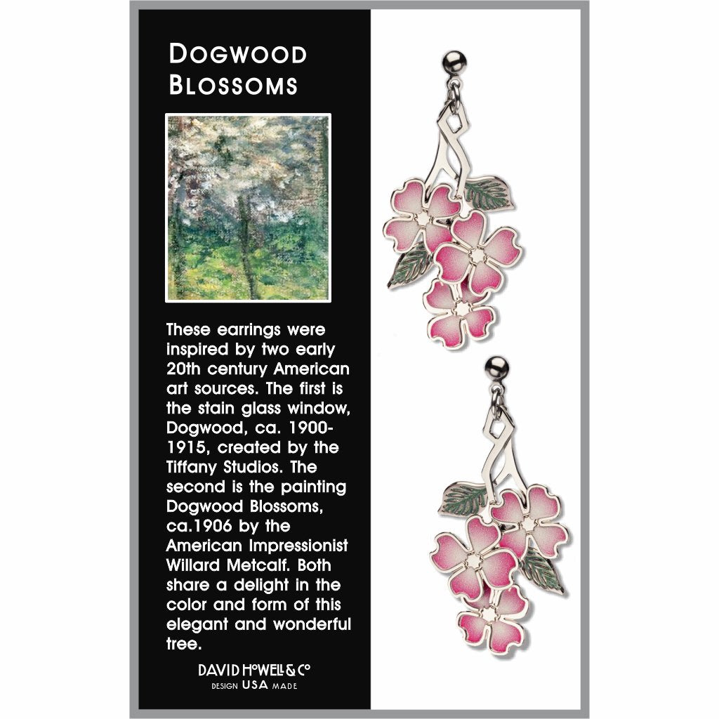 Pink Dogwood Earrings - Chrysler Museum Shop