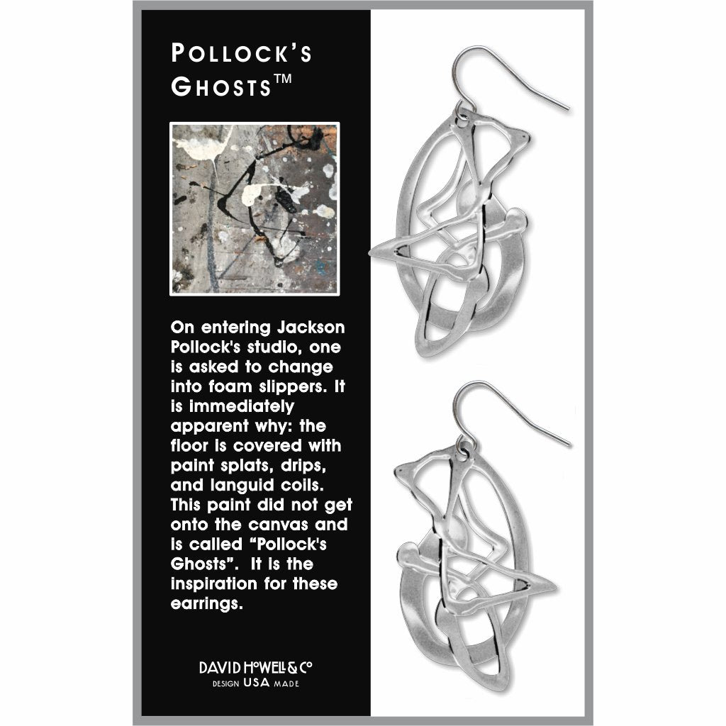 Pollock's Ghosts Earrings - Chrysler Museum of Art Shop
