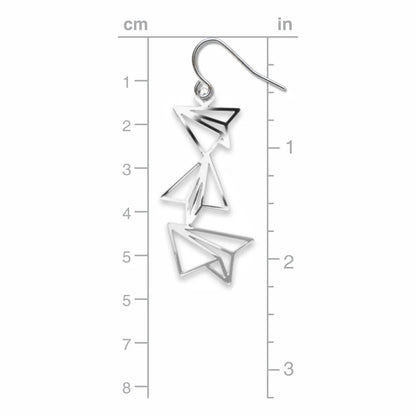 Paper Airplane Earrings