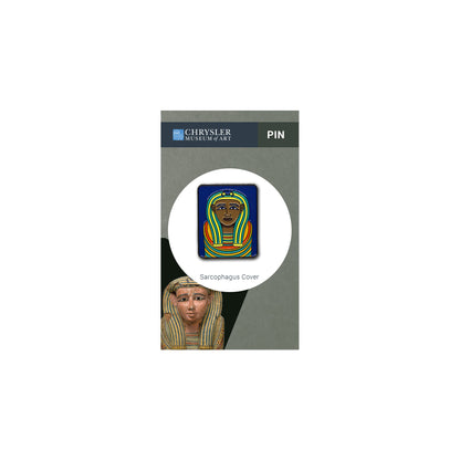 Enamel Pin: Egyptian Sarcophagus Cover - Chrysler Museum Shop