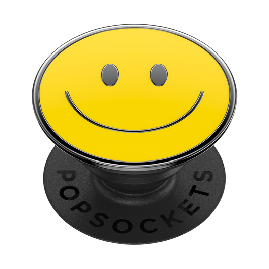 PopGrip Premium-Telefongriff: Be Happy (Emaille)