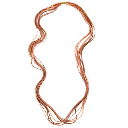 Essilp Necklace: Copper & Salmon