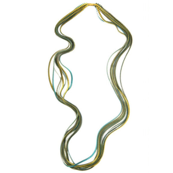 Essilp Necklace: Gold, Green & Turquoise - Chrysler Museum Shop