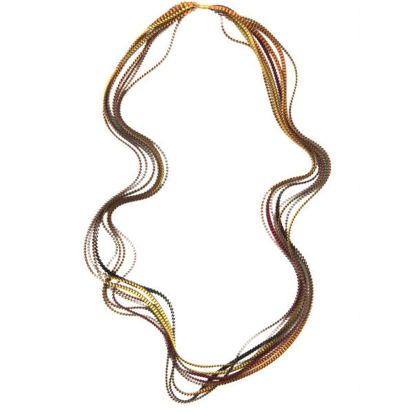 Essilp Necklace: Brown, Copper & Gold - Chrysler Museum Shop