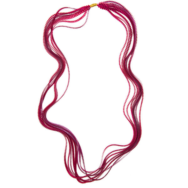 Essilp-Halskette: Flieder, Rosa und Fuchsia
