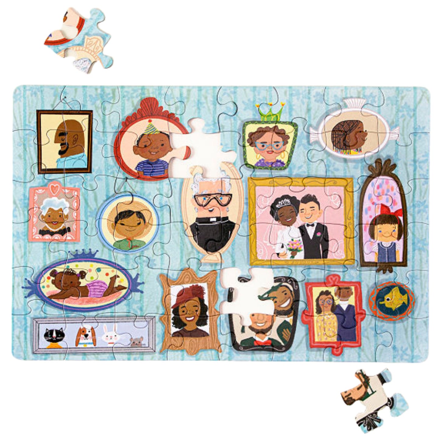 48-teiliges Jumbo-Puzzle „Porträt einer modernen Familie“