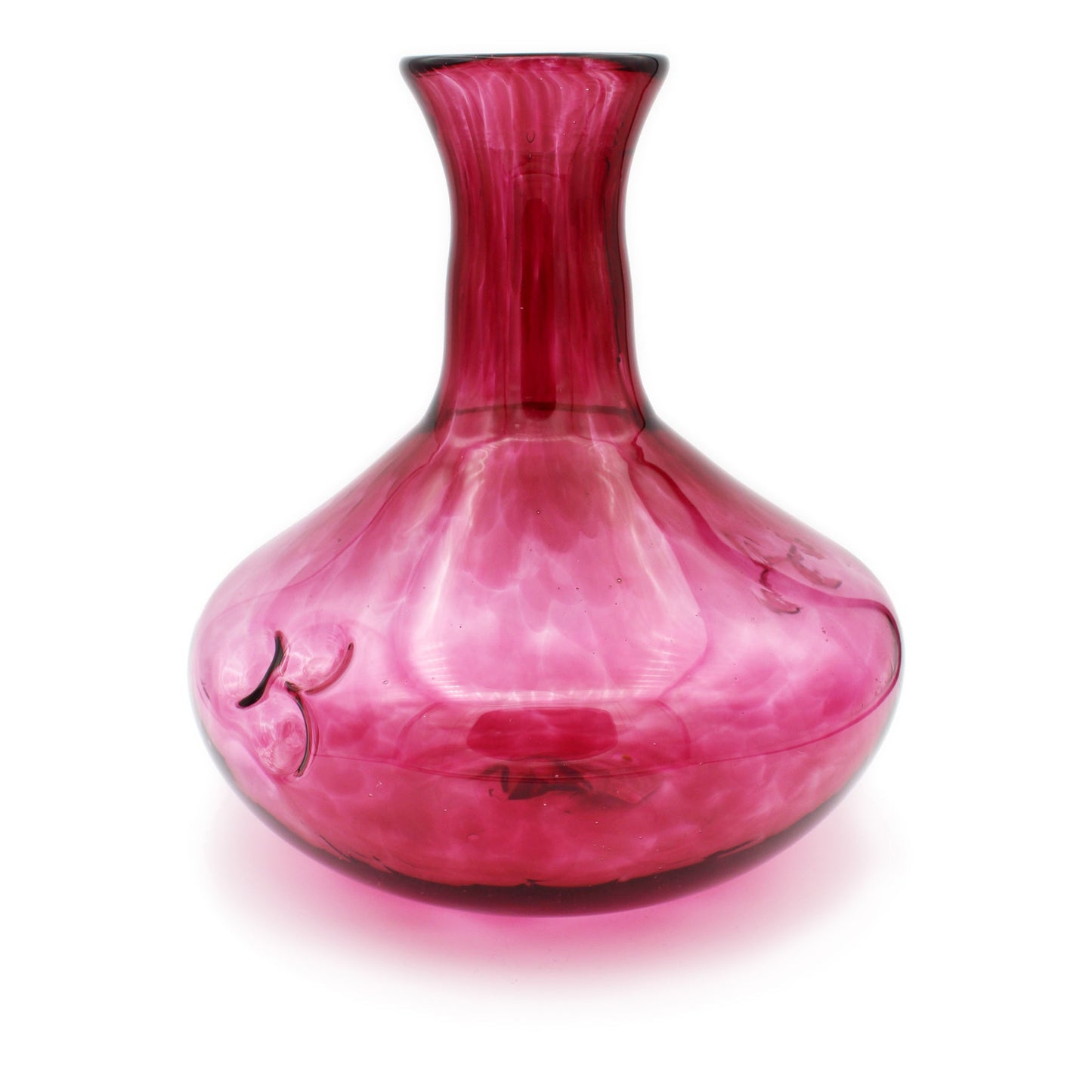 Dimple Glass Wine Decanter: Ruby