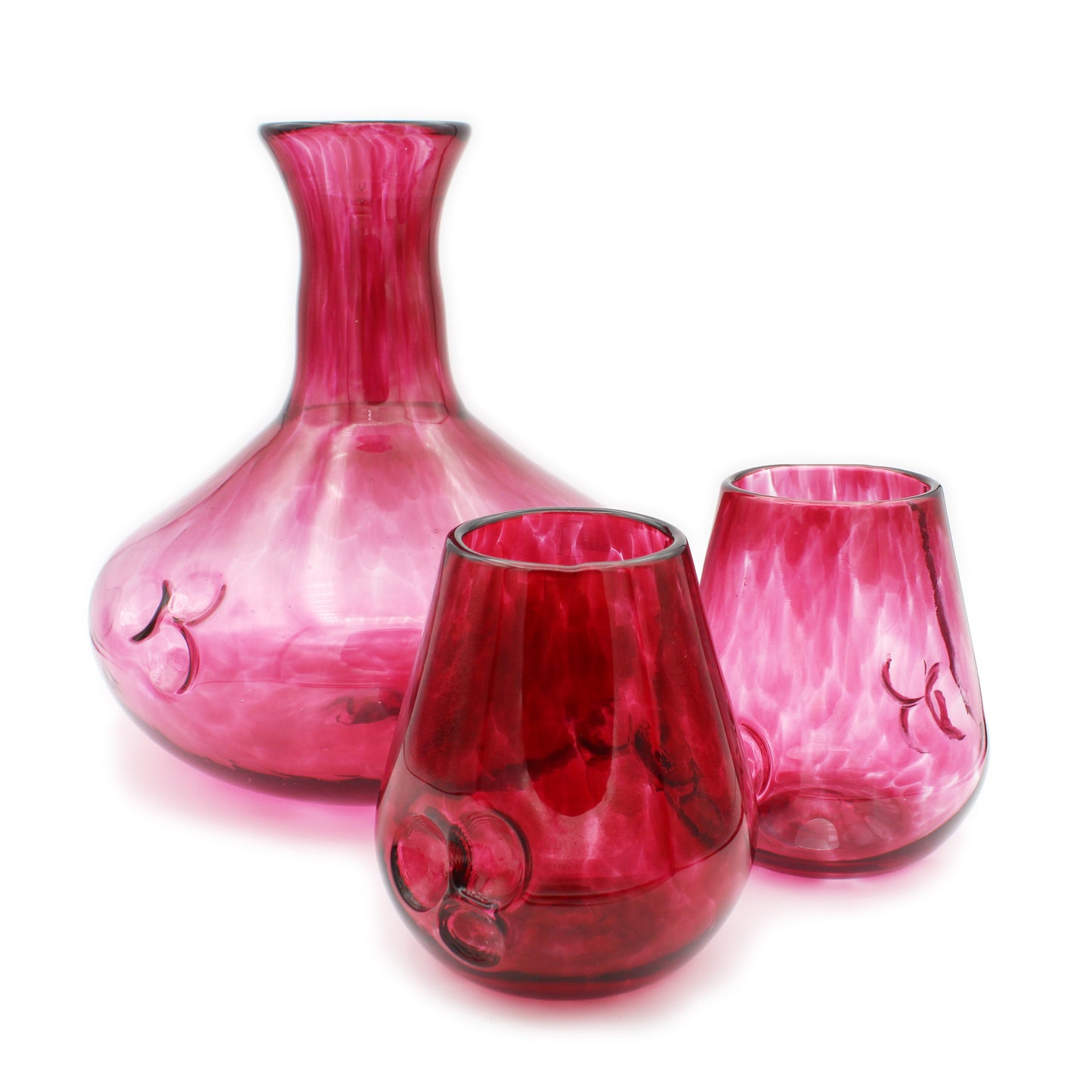 Dimple Wine Set: Ruby