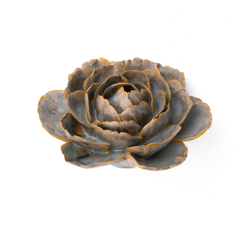 Ceramic Wallflower Blue Green Cabbage Flower - Chrysler Museum Shop