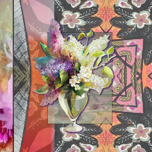 Art Scarf: "Flowers in a Vase" by DONA Scarves - Chrysler Museum Shop