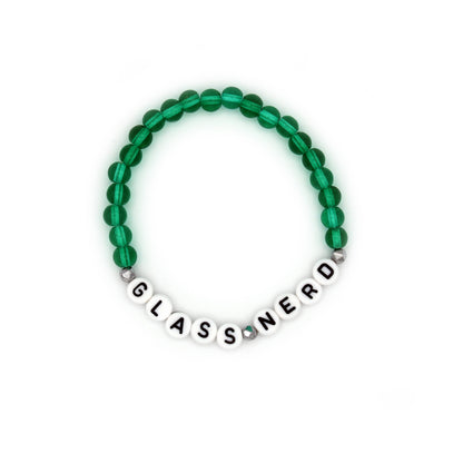 Glass Nerd Friendship Bracelet (Green) - Chrysler Museum Shop