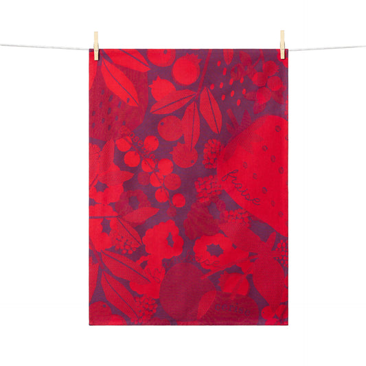 French Tea Towel: Red Fruits
