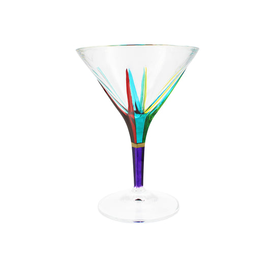 Fusion Crystal Martini Glass: Cobalt Blue - Chrysler Museum Shop