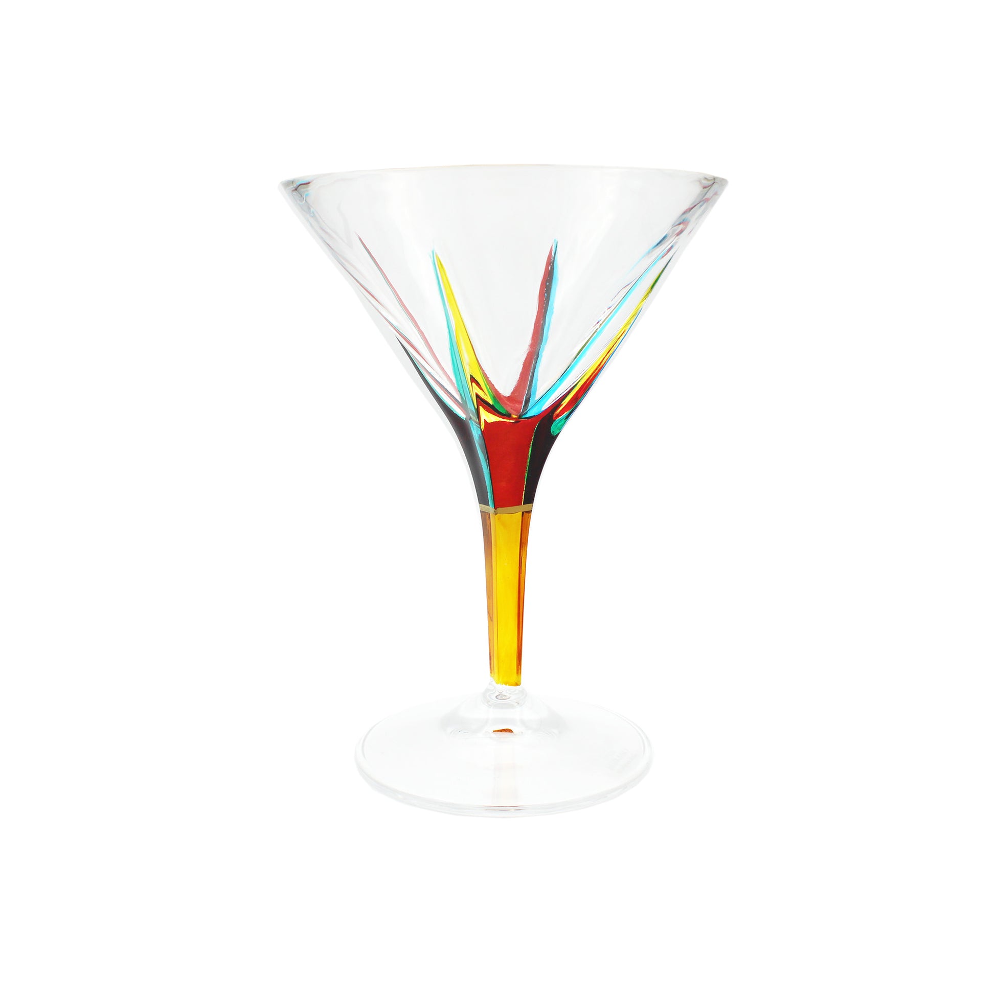 CC Zecchin Fusion Martini Glass in Yellow - Chrysler Museum Shop
