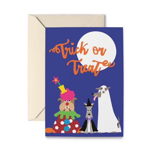 Halloween Dogs Greeting Card