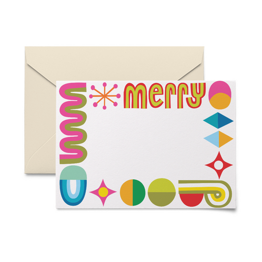 Etiquetas de regalo alegres y brillantes, caja de 10