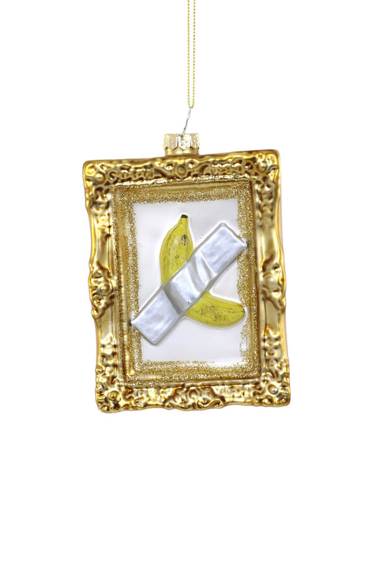 Blown Glass Ornament: Banana Art