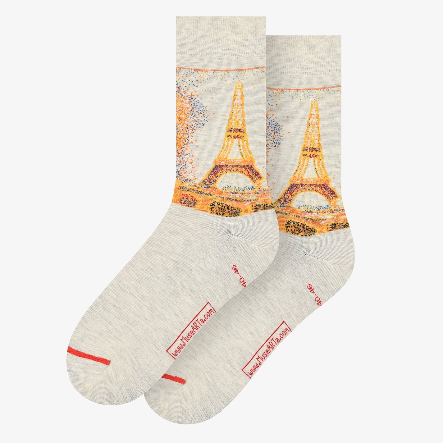 Seurat's Eiffel Tower Socks - Chrysler Museum Shop