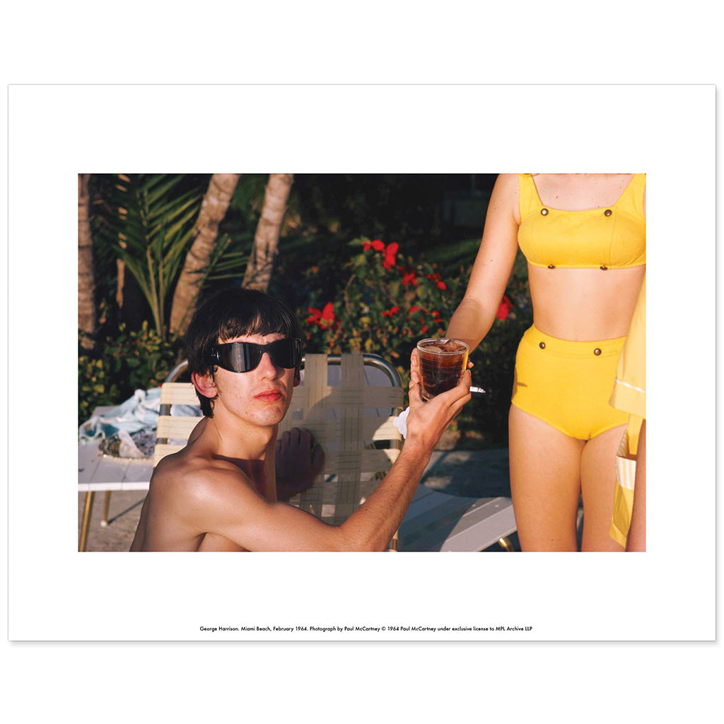 Print by Paul McCartney: George Harrison in Miami - Chrysler Museum Shop