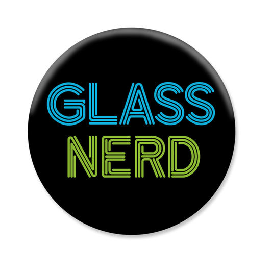 Glass Nerd Button - Chrysler Museum Shop Exclusive