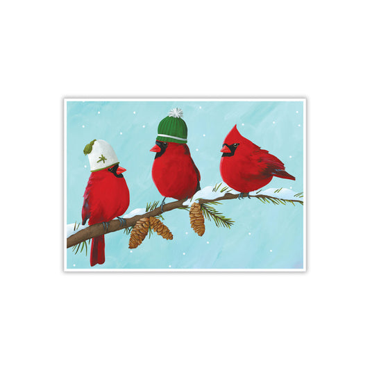 Tarjetas navideñas de los tres cardenales