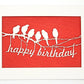 Papel Picado Grußkarte: Feliz Cumpleaños (Sterne)