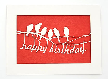 Papel Picado Greeting Card: Happy Birthday (Birds)