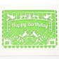 Papel Picado Greeting Card: Happy Birthday