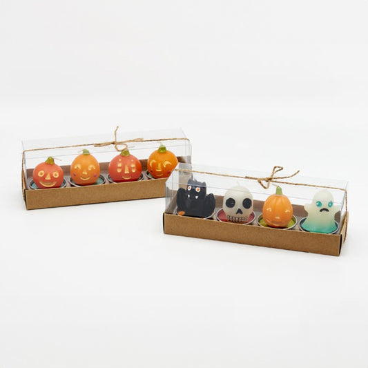 Pumpkins & Spooky Characters Halloween Tea Light Candle Sets - Chrysler Museum Shop