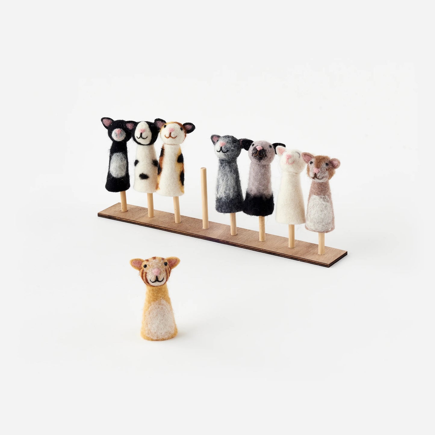 Felt Cat Finger Puppets