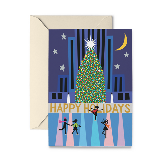 Tarjetas navideñas del Rockefeller Center, caja de 10