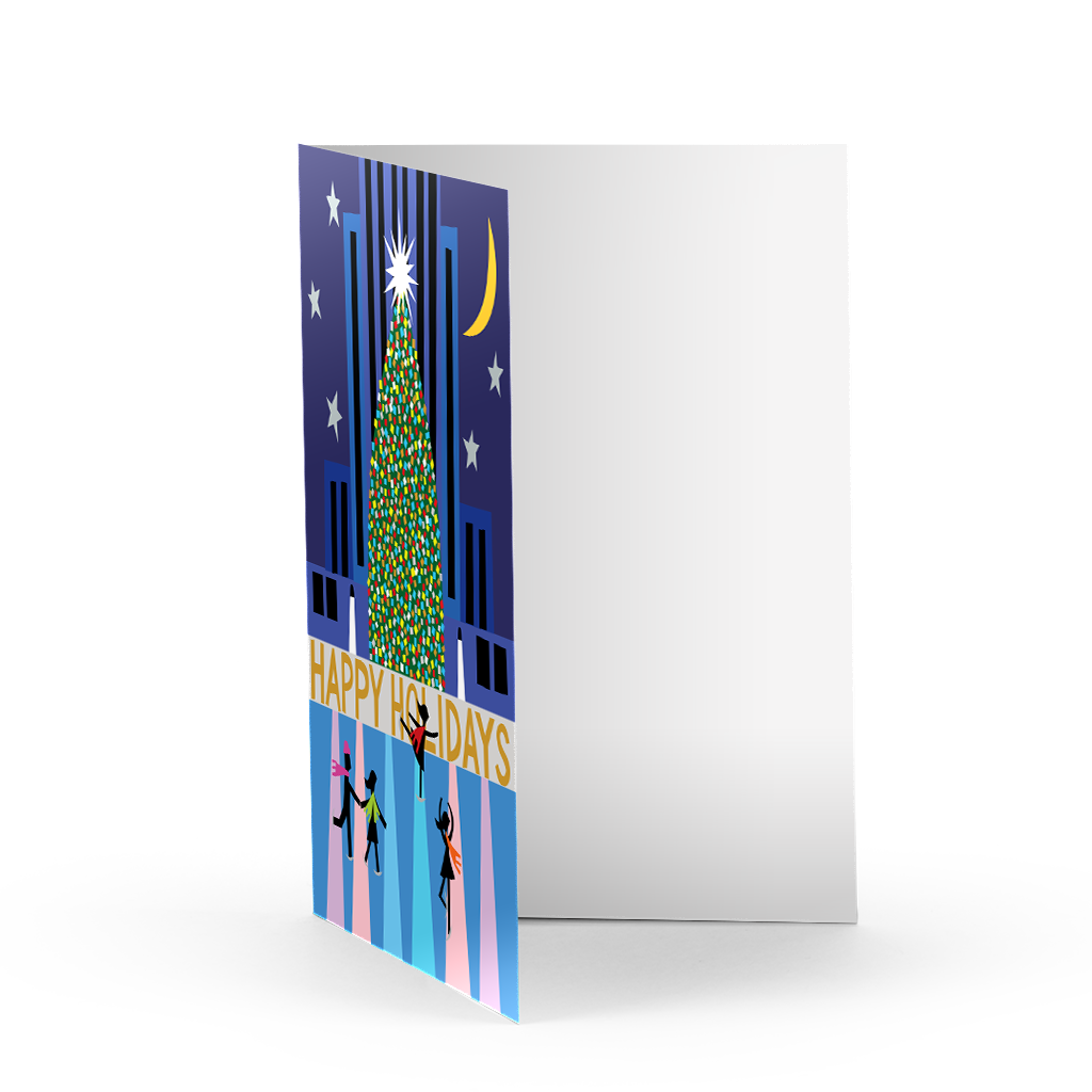 Weihnachtskarten zum Rockefeller Center, Schachtel mit 10 Stück