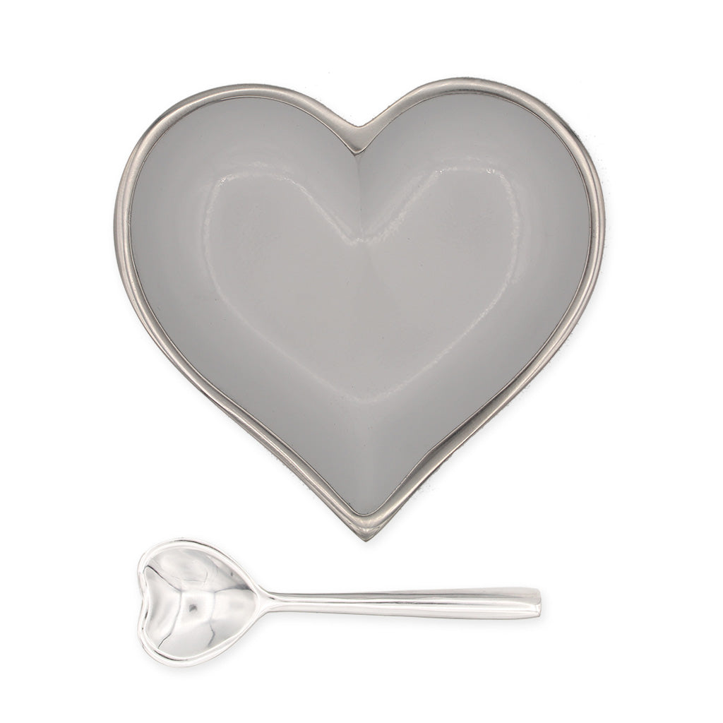 Happy Heart Candy Dish: White - Chrysler Museum Shop