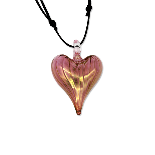 Blown Glass Heart Pendant