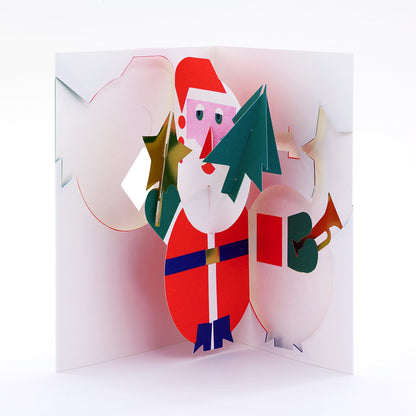 Pop-up Greeting Card: Santa Claus