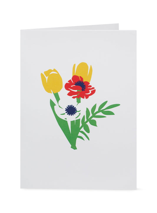 Pop-up-Notizkarte: Brillanter Blumenstrauß