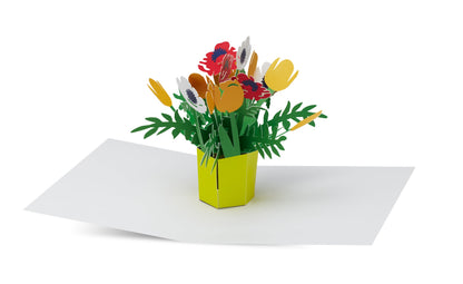 Pop-up Note Card: Brilliant Bouquet - Chrysler Museum Shop