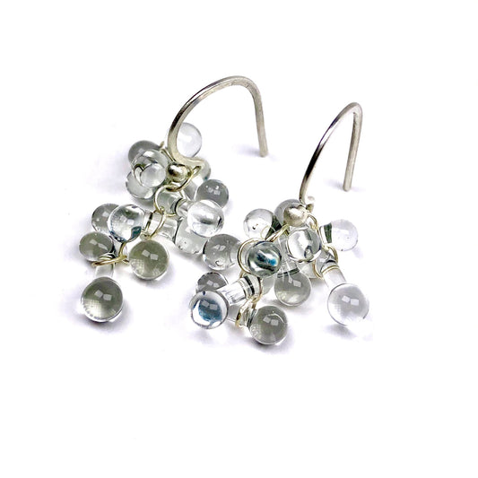 Rossetti Cluster Earrings (Clear) - Chrysler Museum Shop