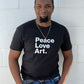 Peace. Love. Art. T-shirt